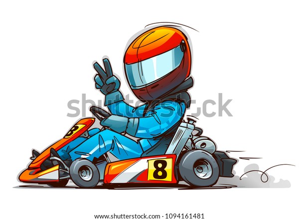 Shifter Kart Racer Cartoon Illustration Stock Vector (Royalty Free ...