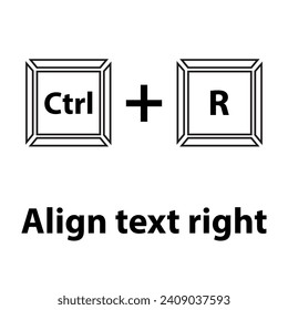 Shift+Tab keyboard shortcut vector illustration. Hotkeys vector