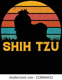 Shih Tzu dog lovers t-shirts design