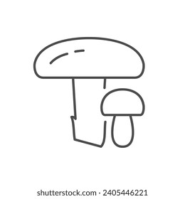 Shiitake mushroom line outline icon