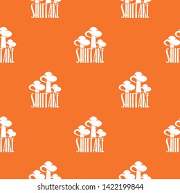 Shiitake pattern vector orange for any web design best