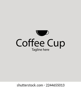 shillouette coffee cup vector for design