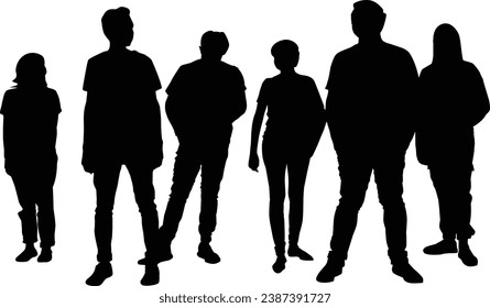shillouette group of people together