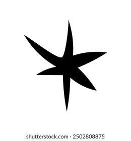 Vector de elemento Abstractas dibujado a mano Shilouette