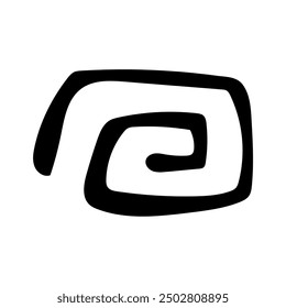 Shilouette Hand Drawn Abstract Element Vector