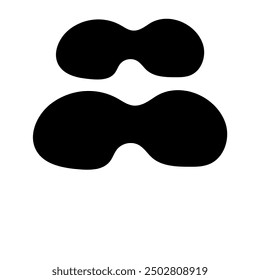 Shilouette Hand Drawn Abstract Element Vector