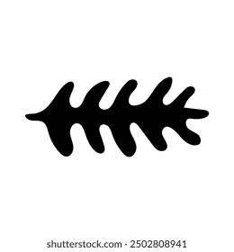 Shilouette handgezeichnetes abstraktes Element, Vektor