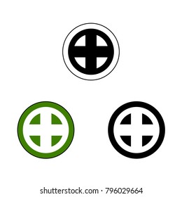 Shimazu Samurai Crest. Vector graphic of the crest known as mon of the Japanese Samurai Clan.