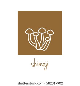 shimeji icon on brown square