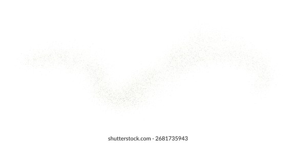 Partícula de ponto de ouro Shimmer, celebração de confete brilhante. Luxo ouro brilho, brilhos, spray, areia, poeira, onda brilhante. Fagulhas douradas, fluxo pontilhado, padrão ondulado líquido, plano de fundo brilhante. Vetor