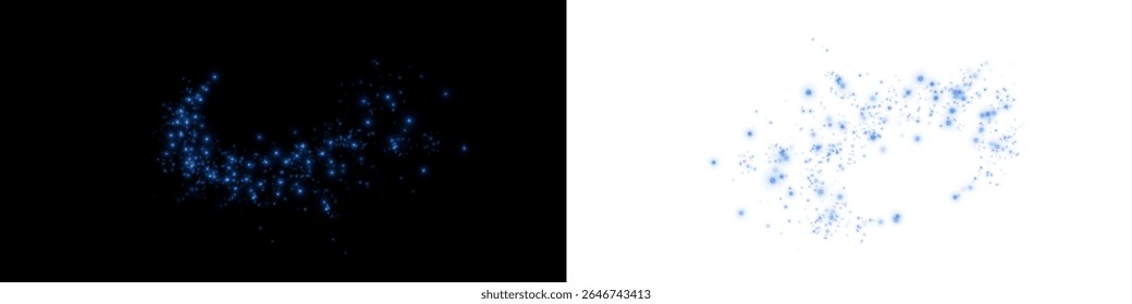 Shimmering Abstract Star and Light Overlay with Glowing Particles and Glistering Shine for Luxury Backgrounds.