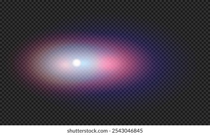 Shimmering bright dust. Bokeh lights. Festive design. Light effect background. Christmas background of shining dust. Glowing elements.Isolated light effects on a transparent background.vector graphics