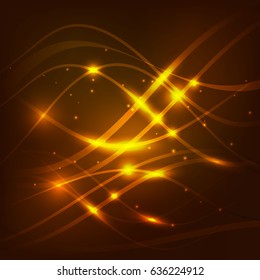 Shimmering bright glow smooth line layout abstract background