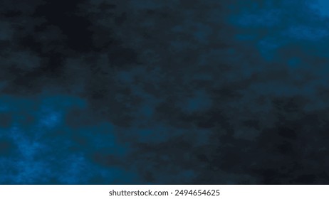Shimmering clouds forming line and wave flow. Smoke clouds on dark background. Cloud movement on dark sky. 3D vector illustration.