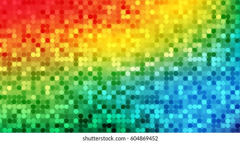 Shimmering colorful and bright rainbow background. Vector illustration for your graphic design.