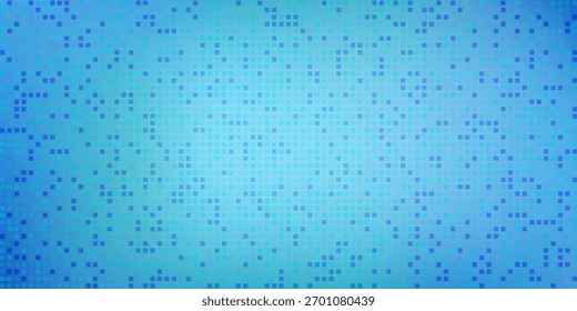 Schimmerndes Disco-Ball-Mosaik-Muster - kleine gespiegelte Fliesen, die Licht reflektieren und abstrakten blauen quadratischen Pixelhintergrund bilden. Sparkly Tanzfläche oder Retro-Party-Dekoration Textur für digitale BG.