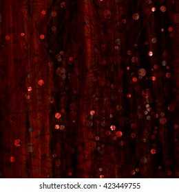 Shimmering disks, dark scratches and streaks. Abstract seamless vector background.