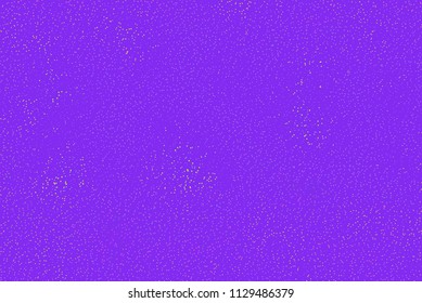 Shimmering dots on purple background. Bright festive pattern. Abstract backdrop with halftone effect Vector illustration