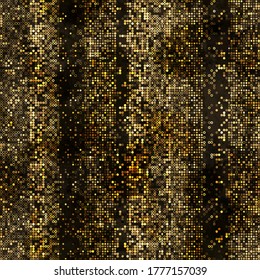 Shimmering dots and ring on dark grunge backdrop. Light and dark seamless texture. Abstract vector background for web page, banners backdrop, fabric, home decor, wrapping