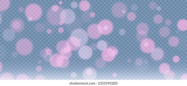 Shimmering Dust. Bokeh Lights. Festive Designs.White png dust light. Bokeh light lights effect background. Christmas background of shining dust. Christmas glowing light confetti and spark overlay
