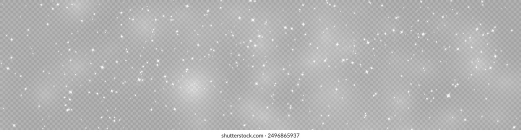 Shimmering Dust. Bokeh Lights. Festive Designs.White png dust light. Bokeh light lights effect background. Christmas background of shining dust. Christmas glowing light confetti and spark overlay.