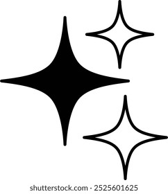 Icono brillante del brillo que representa la chispa, el brillo y el glamour, perfecto para realzar celebraciones, festividades y proyectos creativos con un toque de deslumbramiento y elegancia