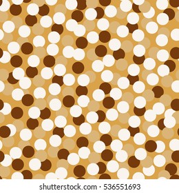 Shimmering, glowing background with circles. Vector illustration. The effect of a blurred backdrop.