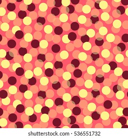 Shimmering, glowing background with circles. Vector illustration. The effect of a blurred backdrop.