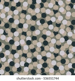 Shimmering, glowing background with circles. Vector illustration. The effect of a blurred backdrop.