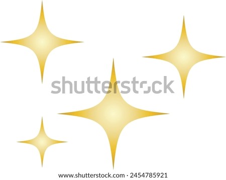  Shimmering Gold Sparkles: Vector Illustration for Graphic Designs. Perfect for adding a touch of glamour and elegance to any design project. 
