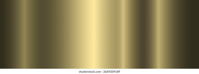 Un brillante gradiente dorado. Fondo Abstractas con efecto degradado, metálico, textura de papel de aluminio. Ilustración vectorial.