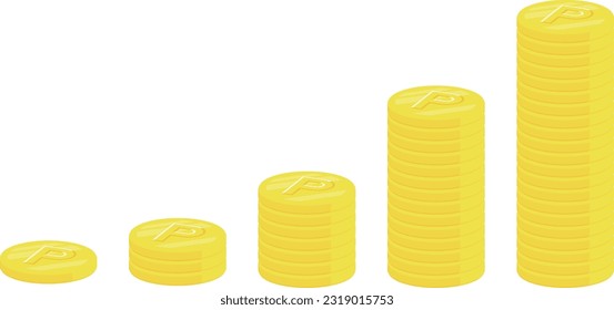 Shimmering Golden Vector Coin Illustration