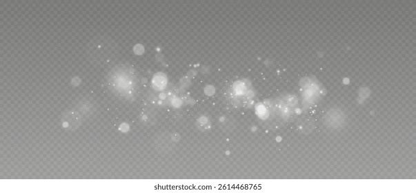 Shimmering lights. Bright dust particles. Explosion of glowing particles	
