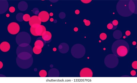 Shimmering Neon Lights on Night Background. Magic Twilight Cityscape Pattern. Glowing Car Lights Poster Background. Cosmic Shimmer Bokeh Pattern.