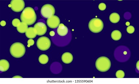 Shimmering Neon Lights on Night Background. Holiday Party Cover Pattern Design. Neon Night City Life Poster Background. Cosmic Shimmer Bokeh Pattern.