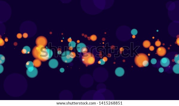 Shimmering Neon Lights on Night\
Background. Abstract Dark Pattern with Bright Particles. Glowing\
Car Lights Poster Background. Magic Glitter Bokeh\
Pattern.