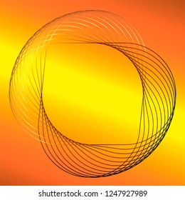 Shimmering red pattern on yellow background
