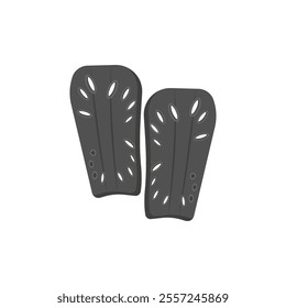 Shin Guard, Sport Equipment Vector Illustration Isolated