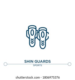 shin guards outline vector icon. simple element illustration. shin guards outline icon from sport concept. can be used for web and mobile
