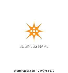 Shine abstract logo design icon