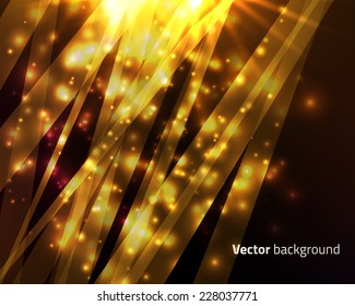 Shine background with particles. Vector illustration.