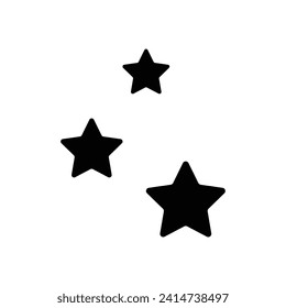 Shine blink vector icon, clean star illustration sign isolated vector illustration on white background.