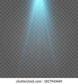 Shine. Blue light, flash, blue light, studio lighting. The illustration is drawn on a checkered background.