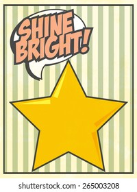 shine bright background, illustration in vector format
