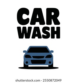 Brillante logotipo de Vector de lavado de coches brillante para la marca