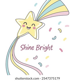 Shine Bright Star Vector Design