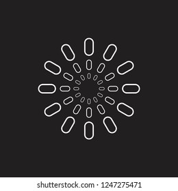 shine bright symbol decoration vector