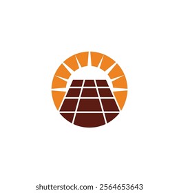 shine chocolate bar simple geometric circle logo vector 