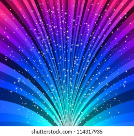 Shine Christmas background with stars. Vector illustration