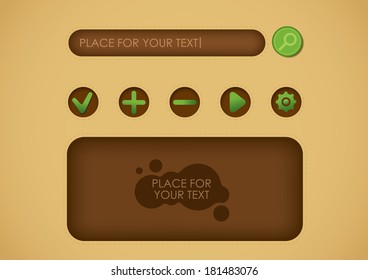 Shine colorful options banners/buttons template. Vector illustration